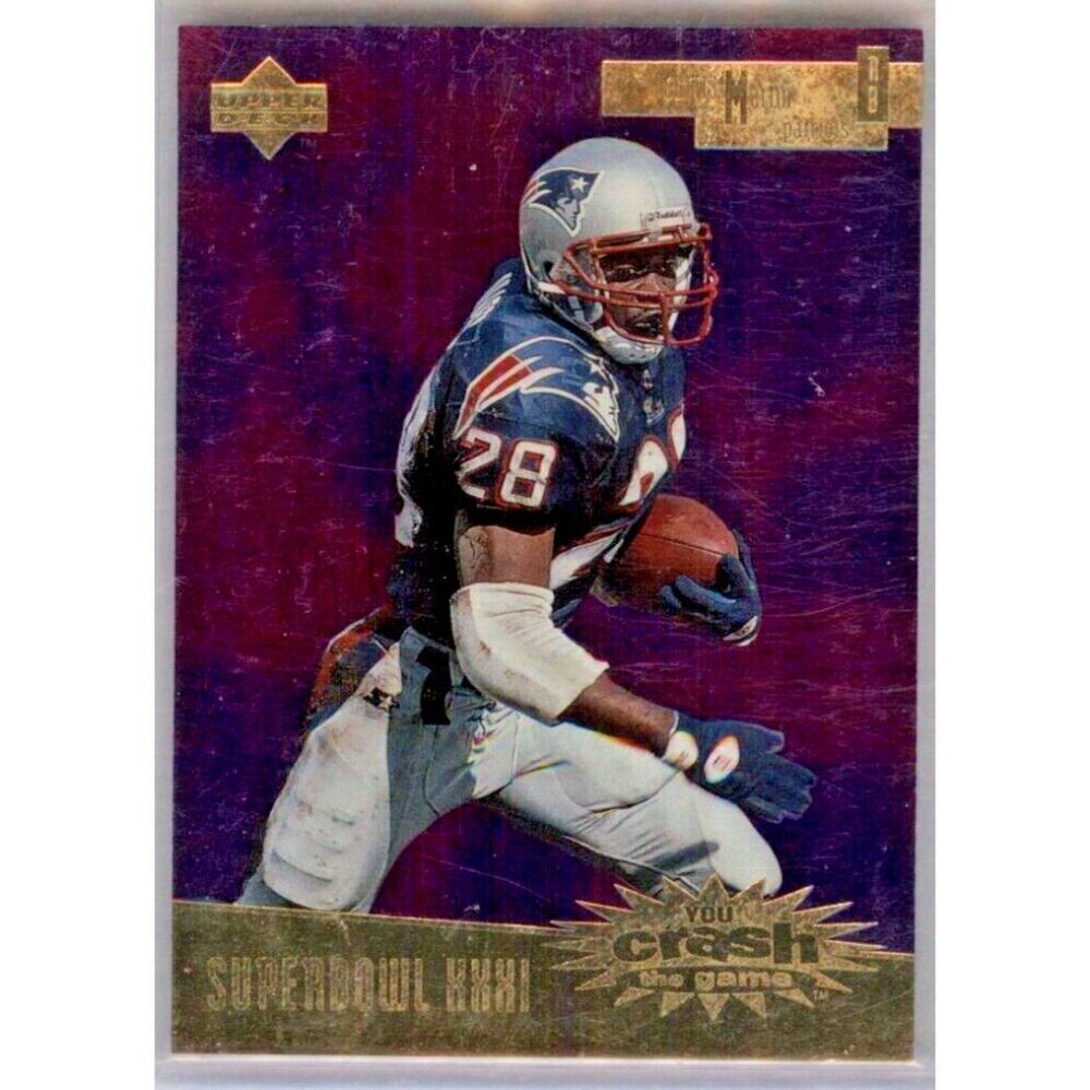 1997 Upper Deck Crash the Game Super Bowl XXXI Prizes Curtis Martin #SB6